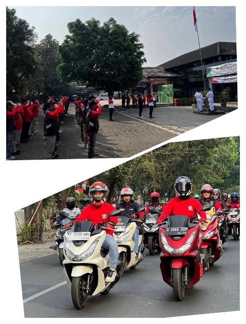 Aktivitas Seru Ribuan Bikers Honda PCX Sambut Hari Kemerdekaan di Seluruh Indonesia