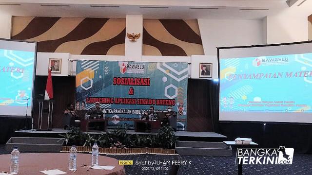 Bawaslu Bangka Tengah Gelar Sosialisasi dan Launching Aplikasi Si Madu