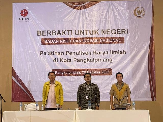 BPJ Gandeng BRIN, Gelar Pelatihan Karya Tulis Ilmiah bagi Mahasiswa Agar Pemuda Babel Semakin Berjaya