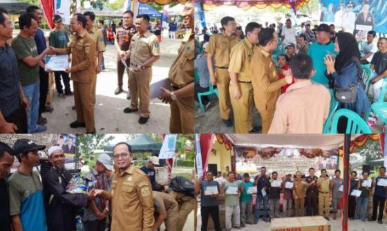 Bupati Algafry Bagikan Bantuan ke Nelayan, Diantaranya Mesin 15 PK