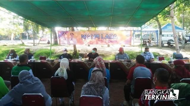 Ngopi Lada dan Car Free day bertempat di Bundaran Kota Koba, Jum'at (09/04/2021).