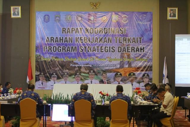 Bupati Bangka Tengah Hadiri Rakor Bersama PJ. Gubernur Babel, Bahas Program Strategis di Tahun 2023