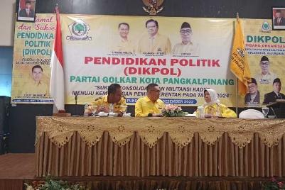 DPD Partai Golkar Kota Pangkalpinang Gelar Pendidikan Politik bagi Kader