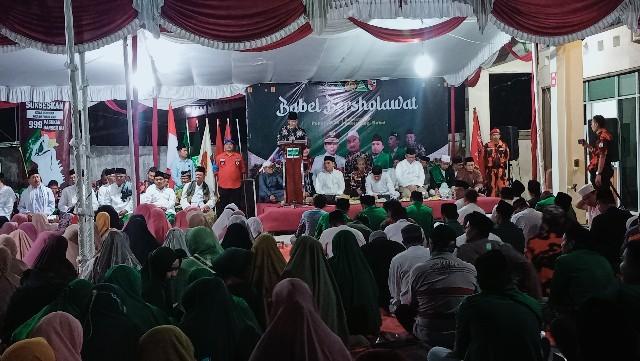 Pj Gubernur Babel, Suganda Hadiri Babel Bersholawat oleh PWNU dan Pemuda Pancasila Babel