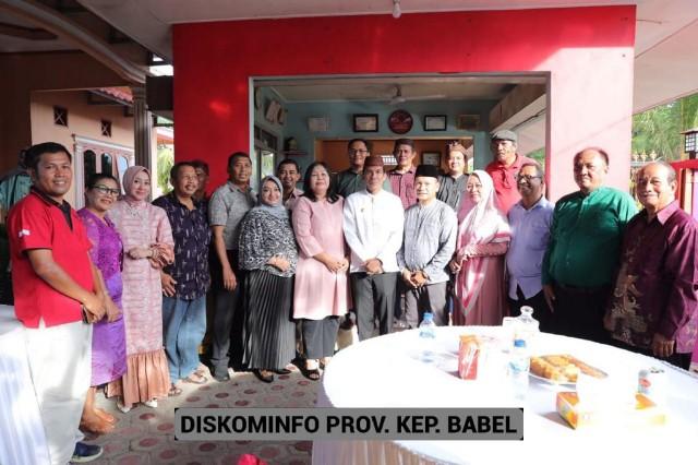 Hari Kedua, Pj Gubernur Suganda Berlebaran ke Rumah Ketua DPRD Babel