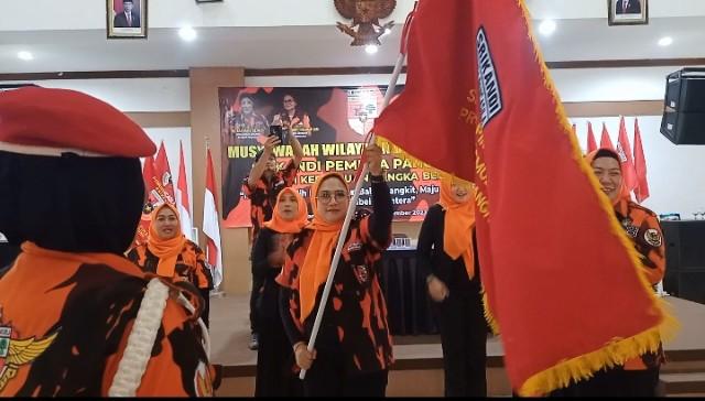 Hilda / Titin Pimpin Srikandi Pemuda Pancasila Bangka Belitung Periode 2023-2027