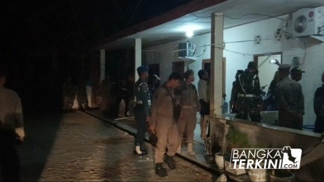 Tim Gabungan TNI/Polri bersama Satpol PP Pangkalpinang kembali gelar Giat Cipta Kondisi jelang pelantikan Presiden dan Wakil Presiden RI, Minggu (20/10/2019) dini hari.