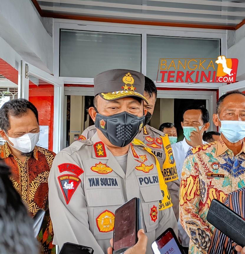 Kapolda Babel Irjen Pol Yan Indra Sultrajaya Dukung Percepatan Vaksinasi Booster