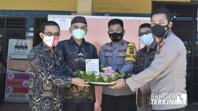 Kapolres Bangka Tengah dan Jajaran Sambangi Bawaslu Ucapkan selamat hari jadi ke 13 tahun