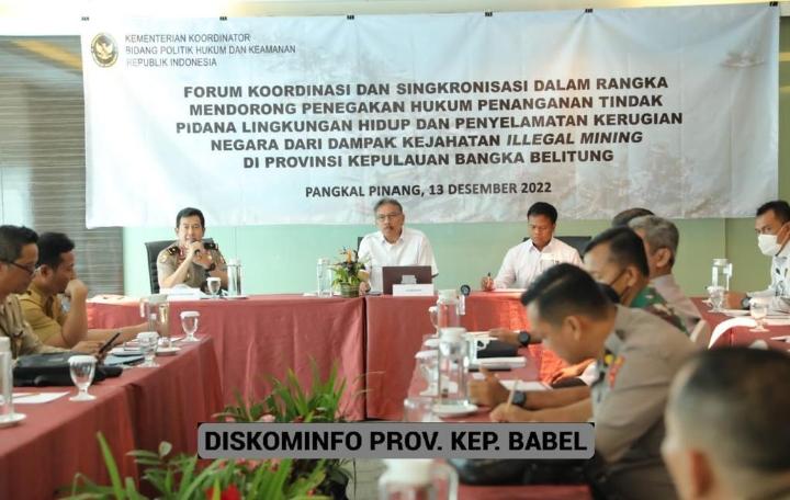 Kemenko Polhukam dan Pemprov Bangka Belitung, Komitmen Berantas Tambang Ilegal