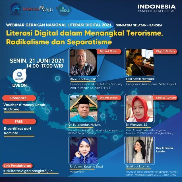 Kementerian Komunikasi dan Informatika RI gelar Literasi Digital wilayah Bangka