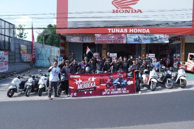 Konvoi Merdeka Bersama Honda Babel Cabang Asia Surya Perkasa Belitung dan Komunitas Motor Honda