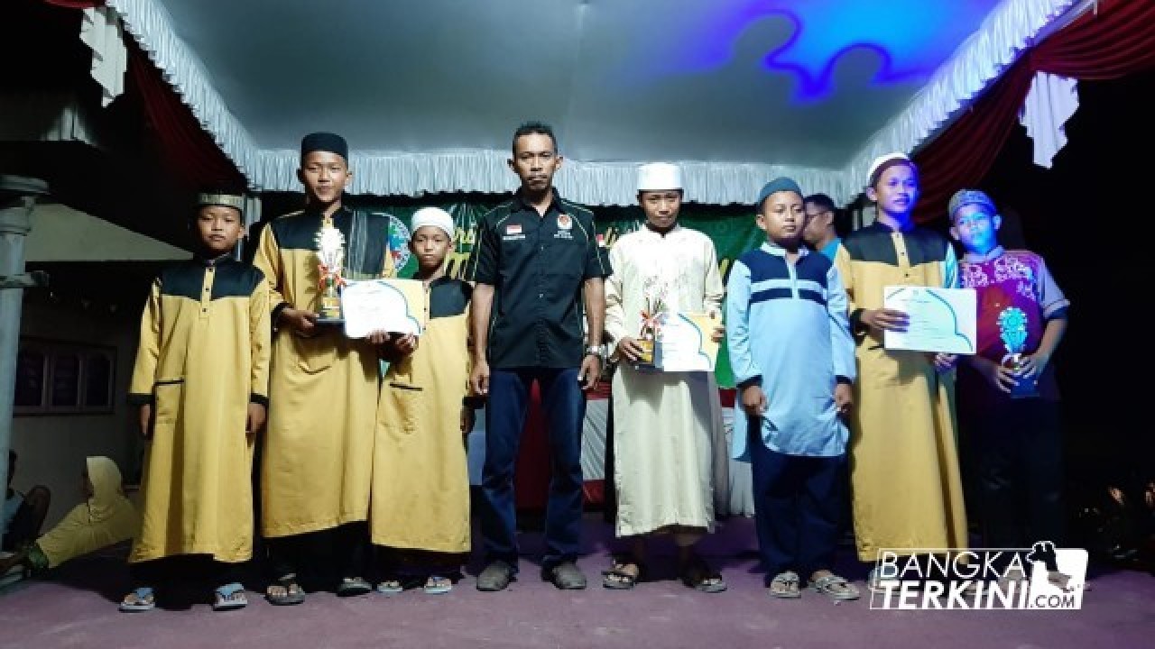 Malam Penutupan Perayaan Maulid Nabi Muhammad di Tanjung Ratu, Sungailiat, Rabu (13/11/2019).