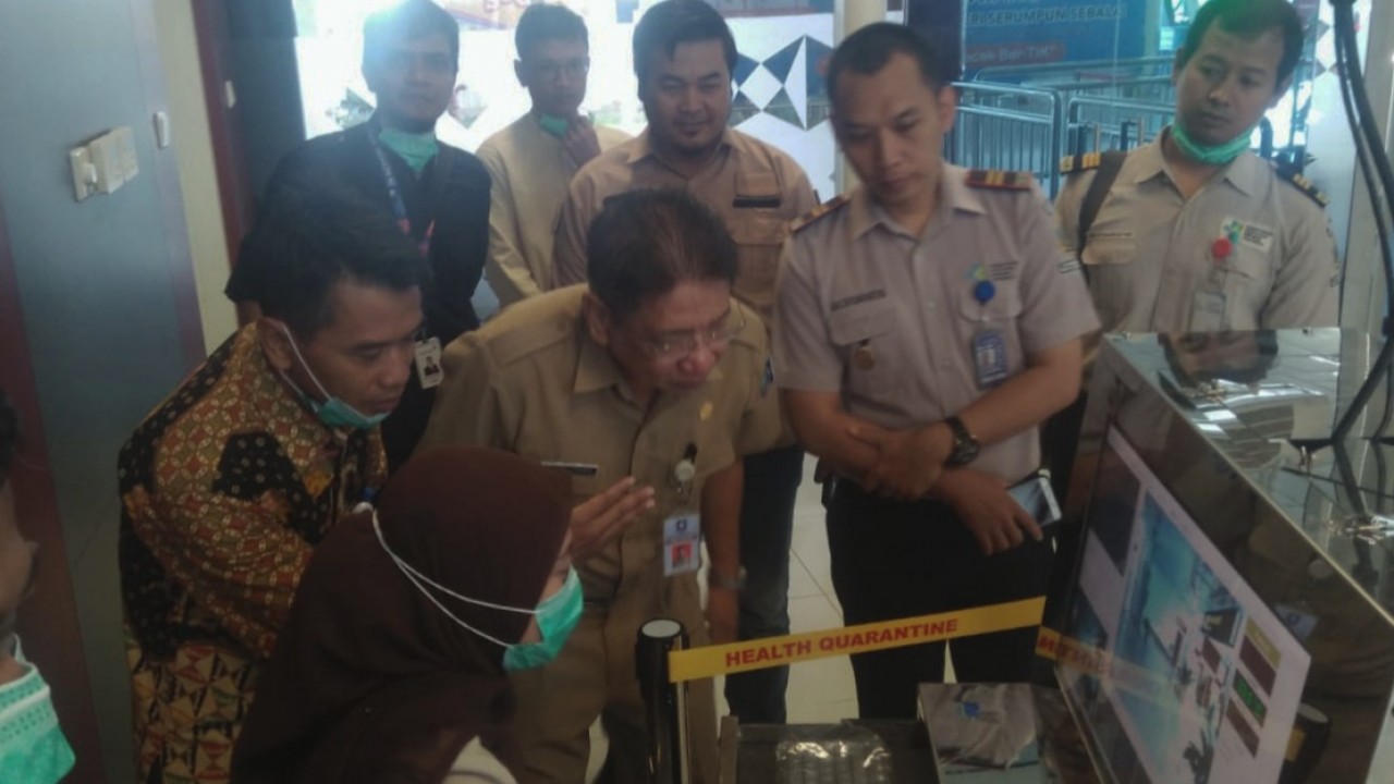 Plt Ombudsman saat melakukan koordinasi dan kunjungan langsung ke Bandara Depati Amir, Selasa (28/01/2020) kemarin.