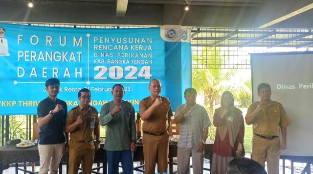 Optimalkan Perikanan Daerah, Dinas Perikanan Bangka Tengah Gelar Forum Perangkat Daerah