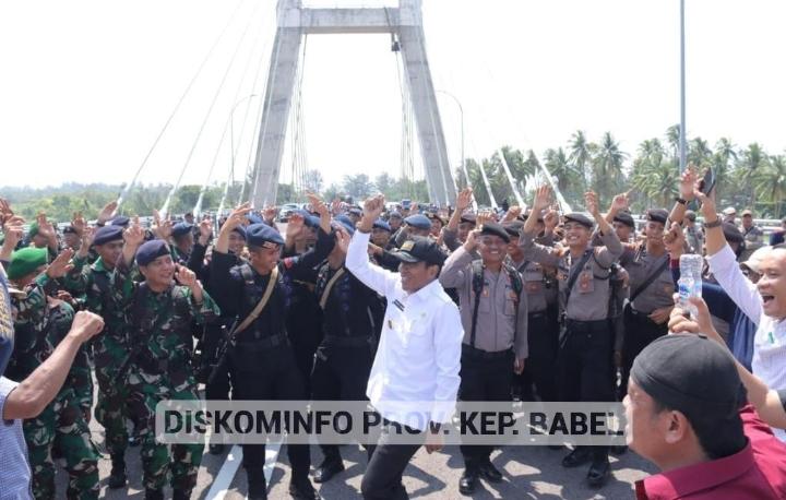 Pantau Gladi Bersih di Jembatan Emas, Pj Gubernur Suganda: Persiapan Sudah 90 Persen