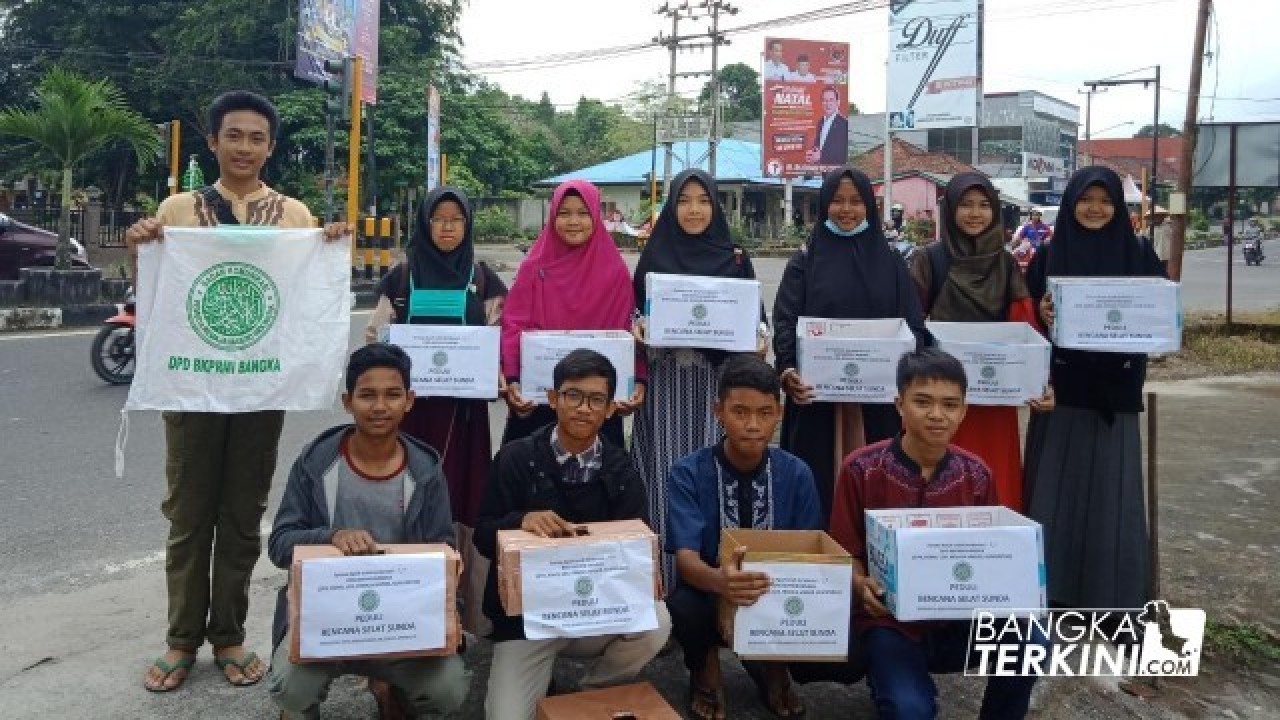 Dewan Pimpinan Daerah (DPD) Badan Komunikasi Pemuda Remaja Masjid Indonesia (BKPRMI) Kabupaten Bangka, resmi tutup posko penggalangan donasi "PEDULI BENCANA SELAT SUNDA". Selasa (23/01/2019).