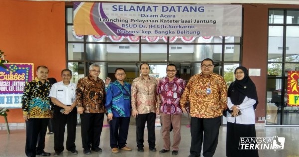 Rumah Sakit Umum Daerah Dr. (H.C) Ir. Soekarno Provinsi Bangka Belitung, gelar launching pelayanan kateterisasi jantung, Jum'at (11/05/2018).