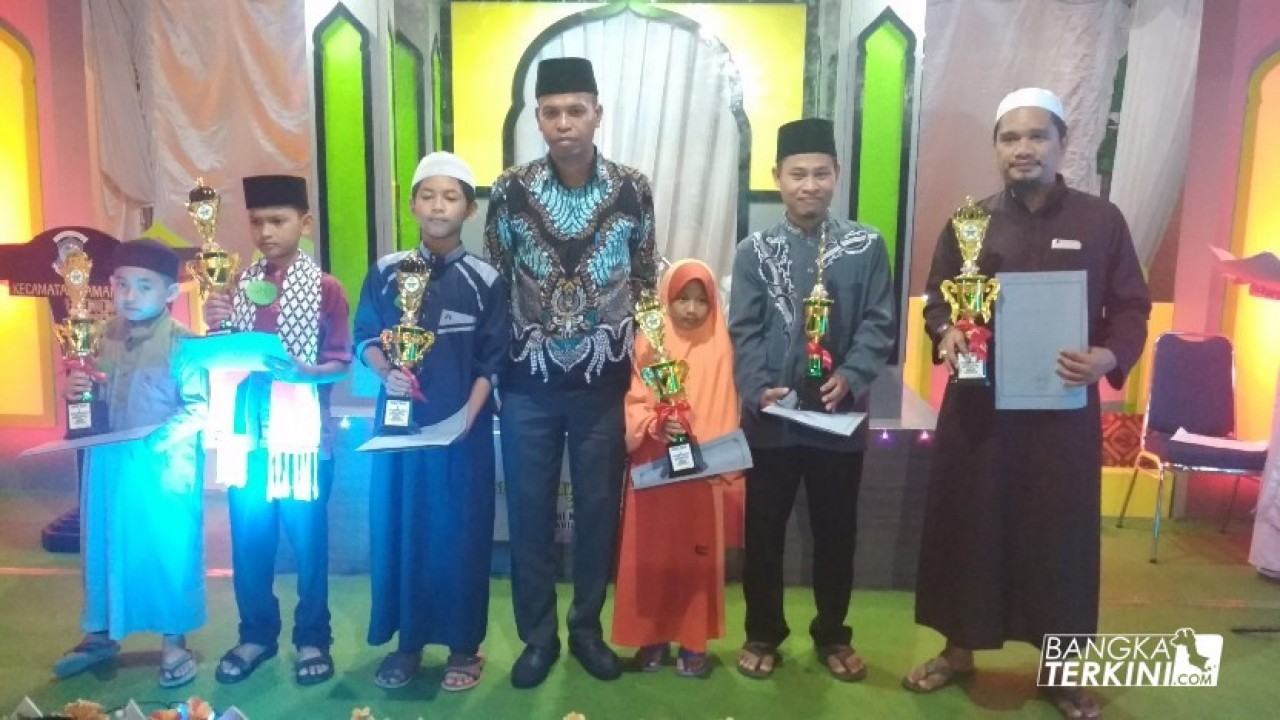 Kecamatan Taman Sari Kota Pangkalpinang, gelar malam penutupan dan pembagian hadiah kegiatan Seleksi Tilawatil Qur'an (STQ) tingkat Kecamatan, Sabtu (02/03/2019).