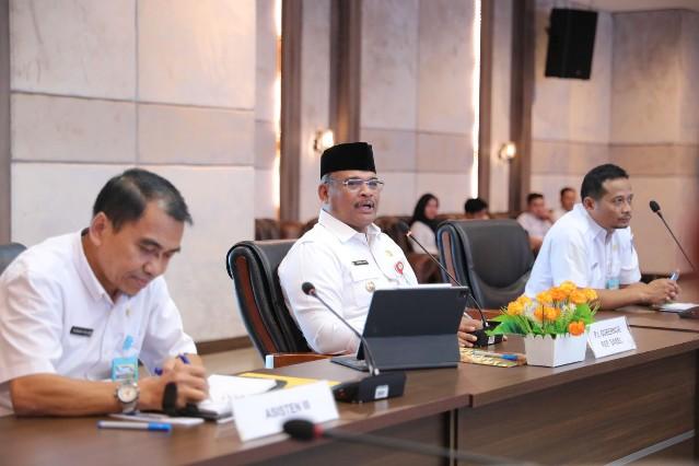 PJ Gubernur Babel, Gelar Rapat Percepatan Pembangunan Daerah