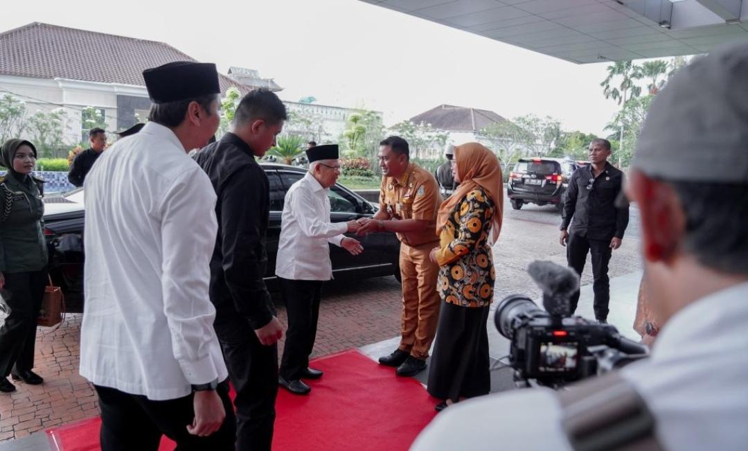 Pj Wako Pangkalpinang Budi Utama Menyambut Kunjungan Kerja Wakil Presiden Ma’ruf Amin di Negeri Serumpun Sebalai