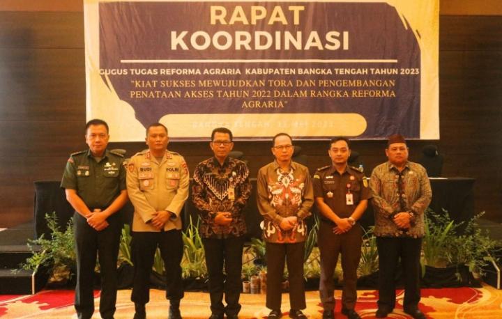 Rakor GTRA 2023, Bupati Bateng Berikan Arahan Penyelenggaraan Reforma Agraria