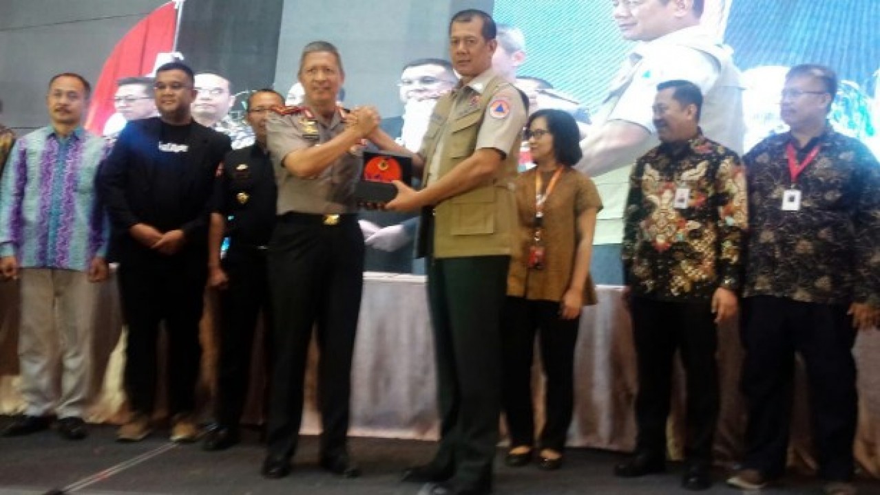 Rakornas Kegiatan Bulan Pengurangan Resiko Bencana di Bangka Belitung, Minggu (13/10/2019).