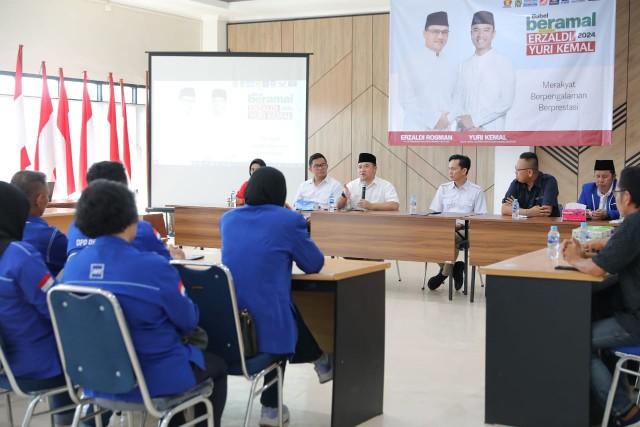 Rapat Strategis, Erzadi Ingin Tim Pemenangan Terus Turun Ke Masyarakat