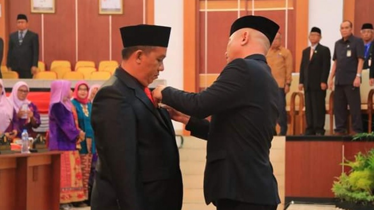 Pengambilan sumpah jabatan PAW Anggota DPRD Babel, Kamis (04/04/2019)