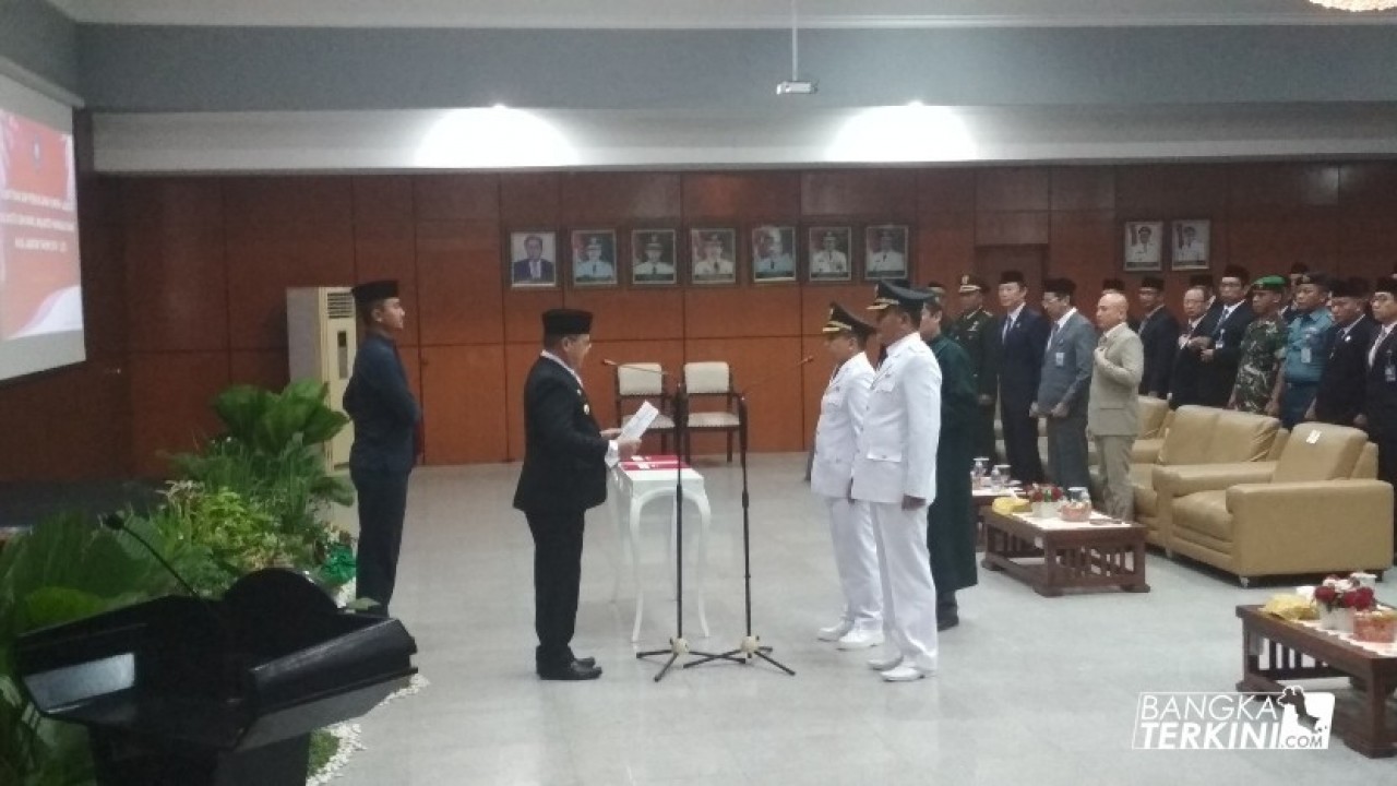 Pelantikan dan Pengambilan Sumpah Jabatan Walikota dan Wakil Walikota Pangkalpinang, Kamis (15/11/2018)