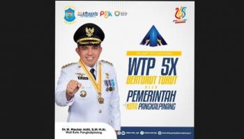 PANGKALPINANG - 5 Kali Raih WTP, Pemkot Pangkalpinang Diganjar Penghargaan,