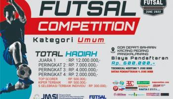 PANGKALPINANG, bangkaterkini.com - Jumat (10/6/2022) besok, kejuaraan JMSI Babel Futsal competition, di Gor Depati Bahrin,,