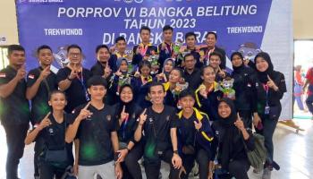 Cabor Taekwondo Porprov 2023, Bangka Tengah Sabet 6 Medali Emas,