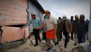 BANGKA TERKINI - BANGKA BELITUNG --- Mendapat kabar sebagian rumah warga di Desa Pulau,