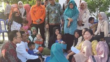 Gule Kabung, PJ Gubernur Babel Kunjungi Lokus Stunting di Lubuk,