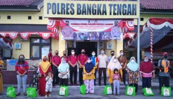 Dari pantauan awak media, selain melakukan Vaksinasi Polres Bangka Tengah,