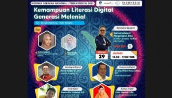 BANGKA BELITUNG TERKINI - Gerakan Nasional Literasi Digital kembali mengadakan kegiatan Webinar Gerakan Nasional,