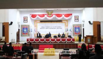 Paripurna DPRD Babel Hasilkan 2 Raperda