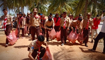 Bangka Belitung - Bangka Terkini - Pemuda Kecamatan Bakam Bersihkan,