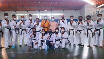 BANGKA TERKINI - PANGKALPINANG - Pengurus Taekwondo Pangkalpinang Gelar Ujian,