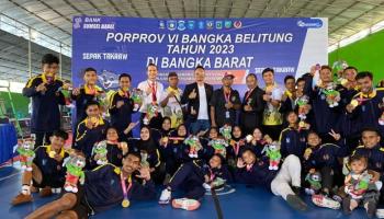 Porprov VI Babel 2023, Sepak Takraw Bangka Tengah Sabet 2,