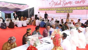 Sebanyak 20 Pasangan dari Bangka Tengah Ikuti Nikah Massal