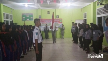 Bangka Terkini, Pangkalpinang --- Sekolah Menengah Atas (SMA) Negeri 2 (Smada) Pangkalpinang, menggelar Latihan Kepemimpinan,