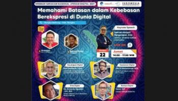 BANGKA BELITUNG TERKINI - Gerakan Nasional Literasi Digital kembali mengadakan kegiatan Webinar Gerakan Nasional,