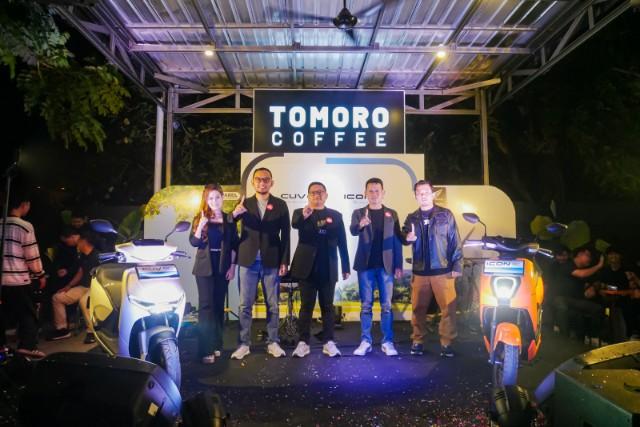 Sukses Curi Perhatian Pengunjung, Honda Babel Resmikan Peluncuran Honda ICON e: dan CUV e: di Tomoro Cafe Pangkalpinang