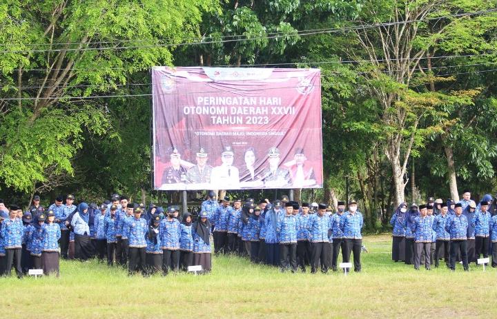 Upacara Peringatan Hari Otonomi Daerah ke XXVII Tahun 2023