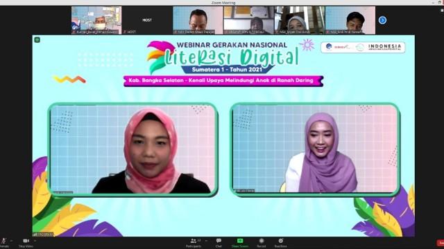 Webinar Kominfo Kenali Upaya Melindungi Anak Diranah Daring Bagi Masyarakat di Bangka Selatan